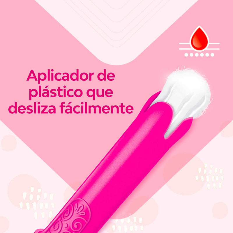 Tampones Saba Súper Con Aplicador Compacto 10 Piezas