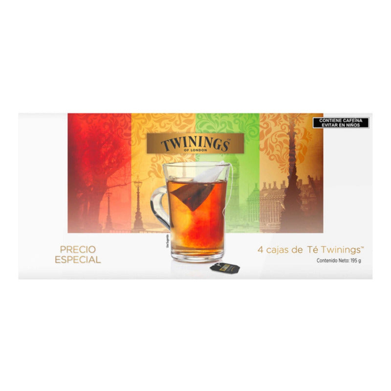 Surtido De Té Twinings 4 Pzas 25 Sobres