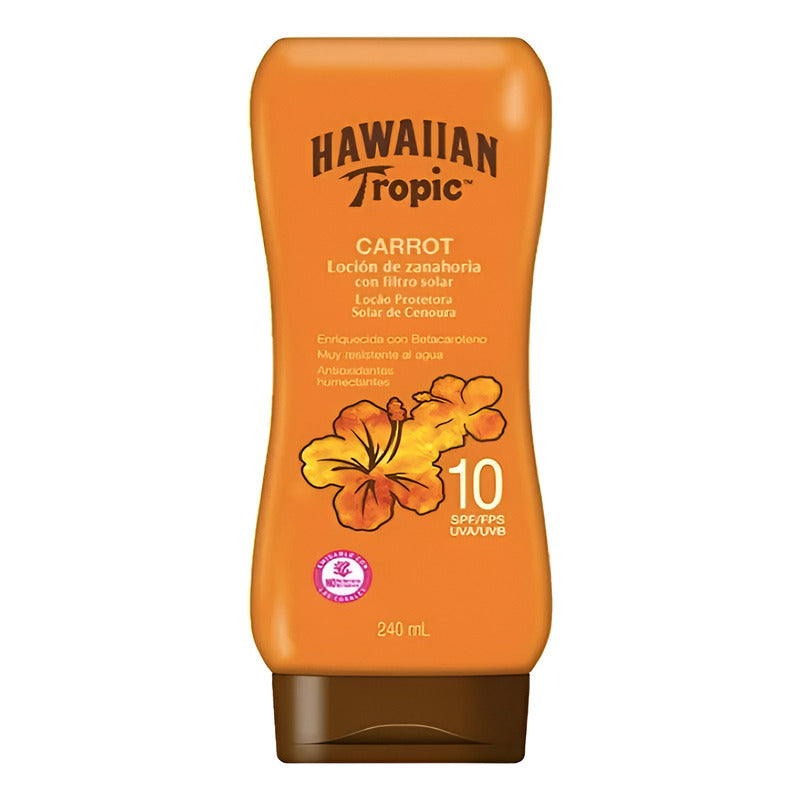 Protector Solar Hawaiian Tropic Carrot Fps 10 1 Pza De 240ml