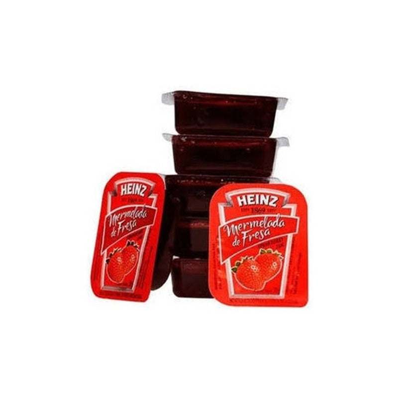 Mermelada De Fresa Heinz 120 Blisters De 20g C/u (2.4 Kg)