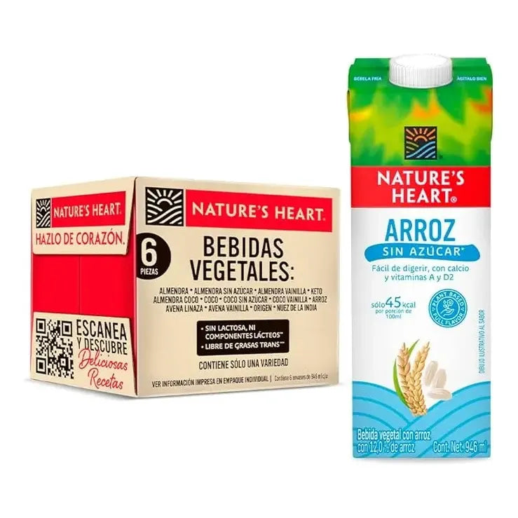 Pack X6 Bebida De Arroz 5676ml Nature's Heart
