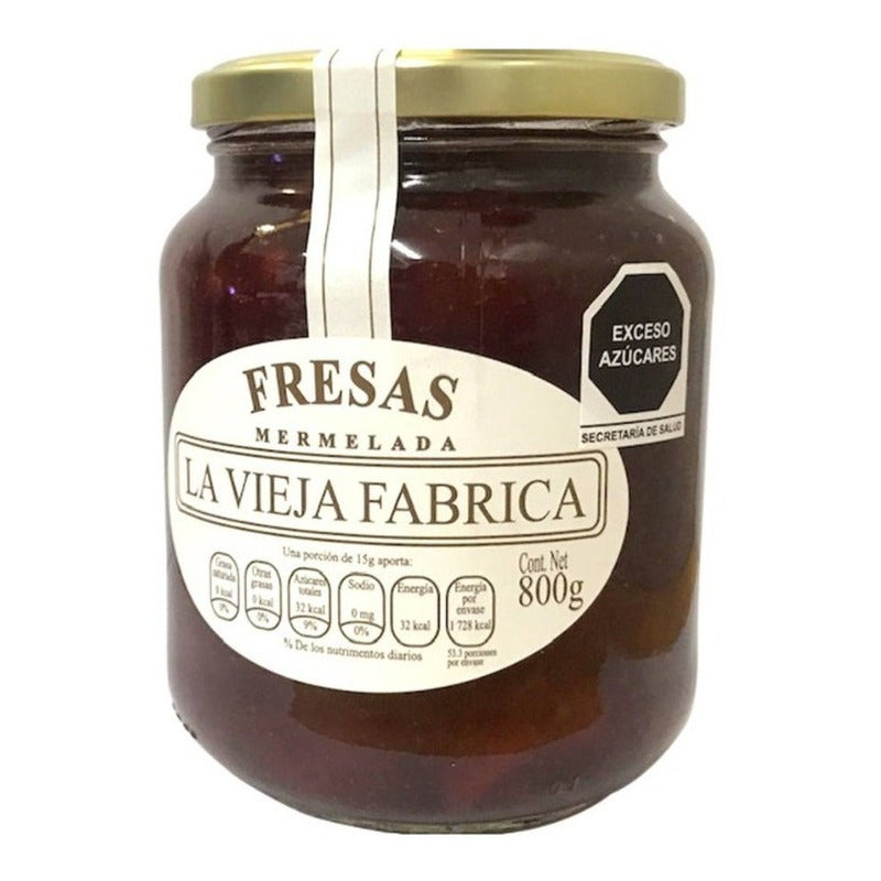 Mermelada De Fresa La Vieja Fabrica Tradicional De 800 Grs