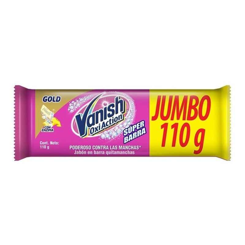 Jabón En Barra Vanish Oxi Jumbo Quitamanchas 110 G 10 Pz Ipg