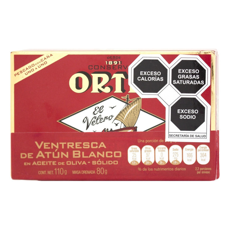 Ventresca De Bonito Del Norte Ortiz 110 Gr (2pzs)