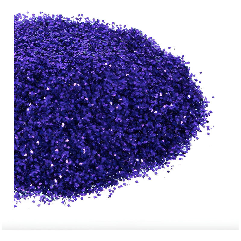 Diamantina #2 Color Morado Metalico De 0.6mm 3 Piezas De 50g Morado