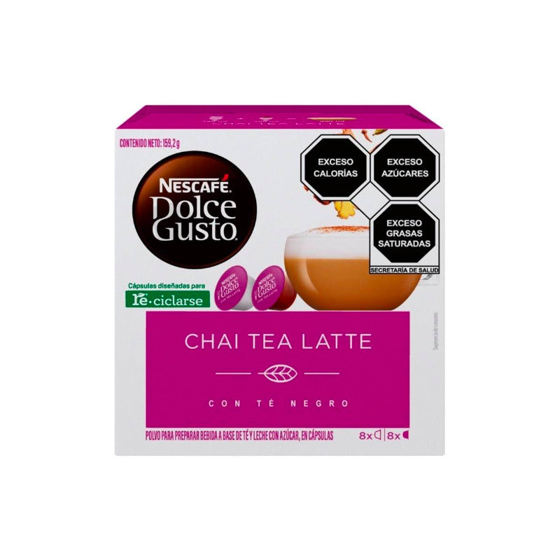 Cápsulas Nescafé Dolce Gusto Chai Tea Latte 16 Pzas