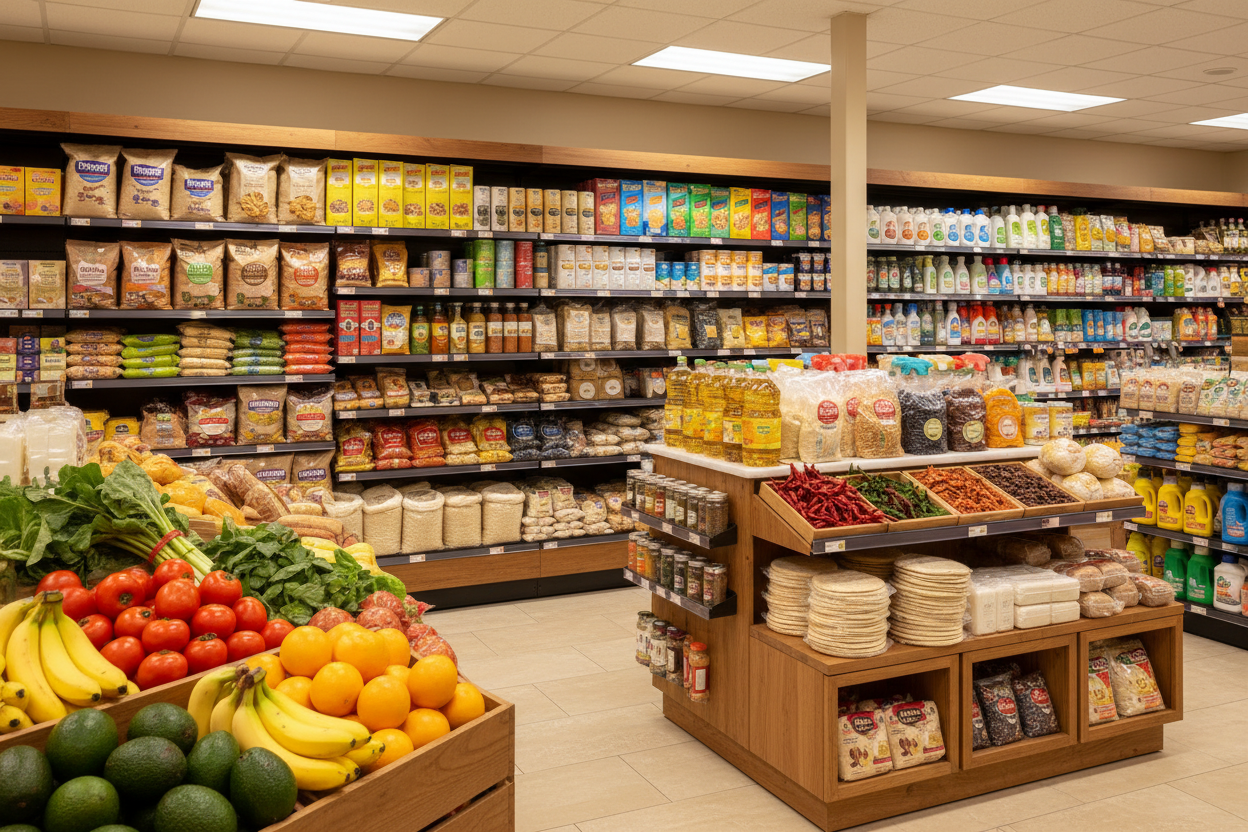 Productos de una tienda de abarrotes